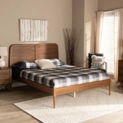 Budget ๐ Baxton Studio Kassidy Classic And Traditional Wood Platform Bed-Walnut Brown ๐ฅ
