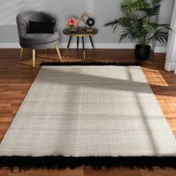 Best deal 😉 Baxton Studio Dalston Modern And Contemporary Handwoven Wool Blend Area Rug - 5' X 8'/Surplus Grey ⭐