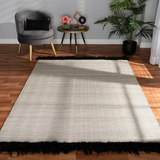 Best deal 😉 Baxton Studio Dalston Modern And Contemporary Handwoven Wool Blend Area Rug - 5' X 8'/Surplus Grey ⭐