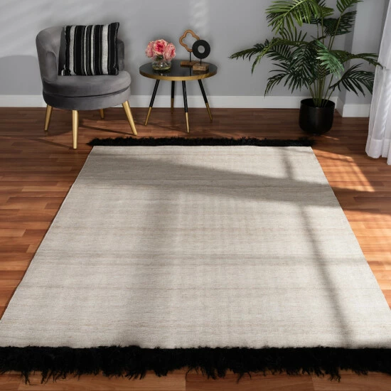 Best deal 😉 Baxton Studio Dalston Modern And Contemporary Handwoven Wool Blend Area Rug - 5' X 8'/Surplus Grey ⭐ - Image 5
