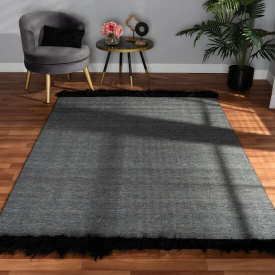 Best deal 😉 Baxton Studio Dalston Modern And Contemporary Handwoven Wool Blend Area Rug - 5' X 8'/Surplus Grey ⭐ - Image 8