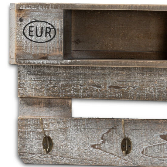 Promo ๐ Baxton Studio Ferguson Vintage Grey Oak Finished Wood Wall Mounted ๐งฅ Coat Rack ๐ - Image 4