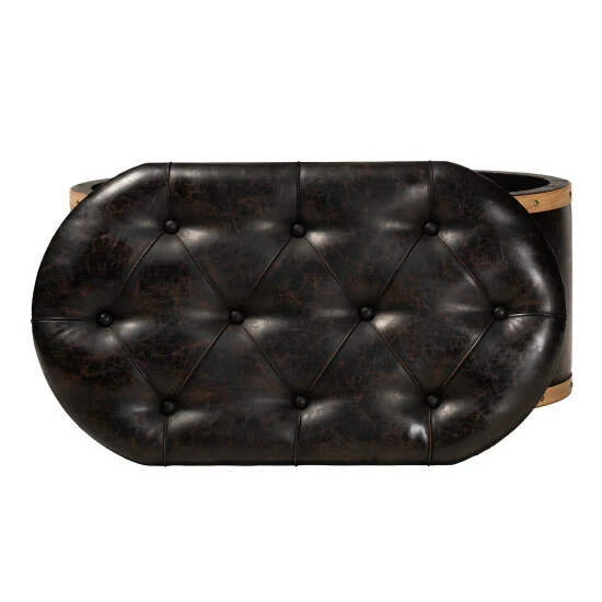 Best deal ๐ Baxton Studio Adana Modern Faux Leather And Wood Storage Ottoman ๐คฉ - Image 6