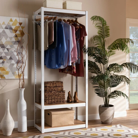 Flash Sale ๐ Baxton Studio Elton Modern And Contemporary 3-Shelf Free-Standing Closet Organizer Black ๐ - Image 2