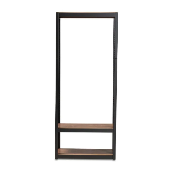 Flash Sale ๐ Baxton Studio Elton Modern And Contemporary 3-Shelf Free-Standing Closet Organizer Black ๐ - Image 4