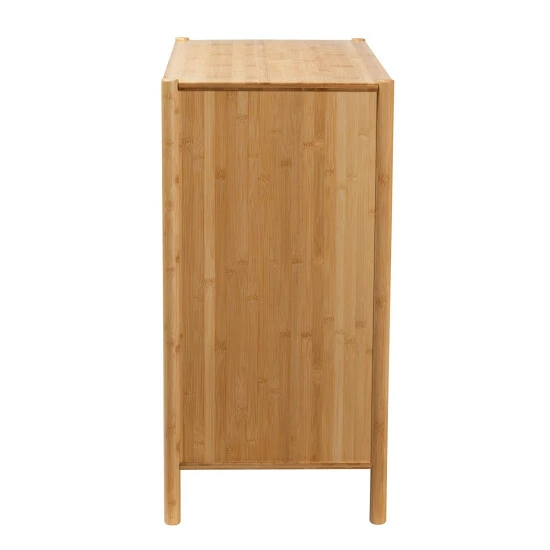 Buy 😉 Baxton Studio Naresh Mid-Century Modern Transitional Natural Brown Bamboo Wood 2-Door Storage Cabinet 🤩 - Image 5