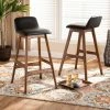 Best Pirce 👏 Baxton Studio Darrin Mid-Century Modern 2-PC Bar Stool Set 😉