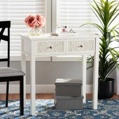 Best reviews of 🥰 Baxton Studio Lambert Classic And Traditional White Console Table With 2 Drawers ✨