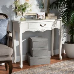 Best Pirce ⌛ Baxton Studio Gabrielle Traditional French Country Provincial Console Table 👍