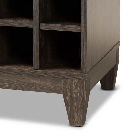 Top 10 😍 Baxton Studio Trenton Dark Brown Finished Wood 1-Drawer Wine Storage Cabinet 🌟 - Image 7
