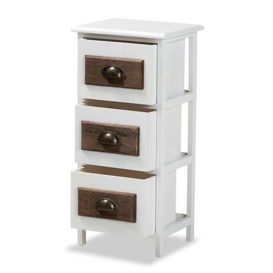 Best reviews of ๐ Baxton Studio Fanning Modern & Contemporary 3-Drawer Wood Storage Unit-White ๐ - Image 3