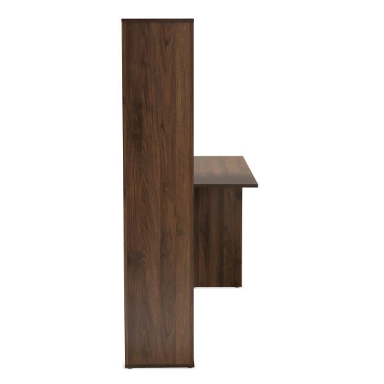 Best deal ❤️ Baxton Studio Rowan White And Walnut Wood Storage Computer Desk With Shelves ❤️ - Image 5