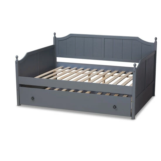 Best reviews of ๐ Baxton Studio Millie Cottage Farmhouse Full Size Daybed With Trundle White ๐ฏ - Image 6