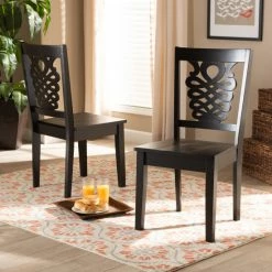 Outlet โ๏ธ Baxton Studio Gervais Modern And Contemporary Transitional 2-Piece Dining Chair Set ๐