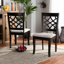 Outlet ⭐ Baxton Studio Mael Modern And Contemporary 2-PC Dining Chair Set ❤️