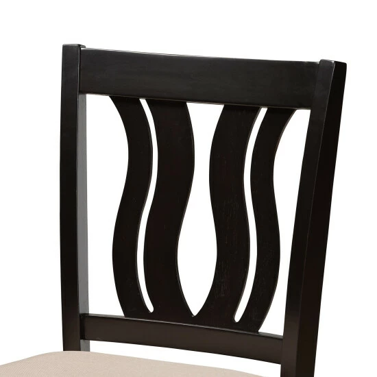 Outlet 🛒 Baxton Studio Fenton Modern And Contemporary Transitional 2-Piece Counter Stool Set 🎉 - Image 5