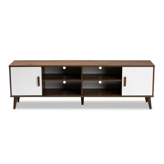 Budget ๐งจ Baxton Studio Quinn Mid-Century Modern 2-Door TV Stand ๐ - Image 4