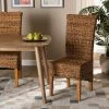Deals 😀 Baxton Studio Trianna Rustic Transitional Natural Abaca And Wood Dining Chair-Brown 😀
