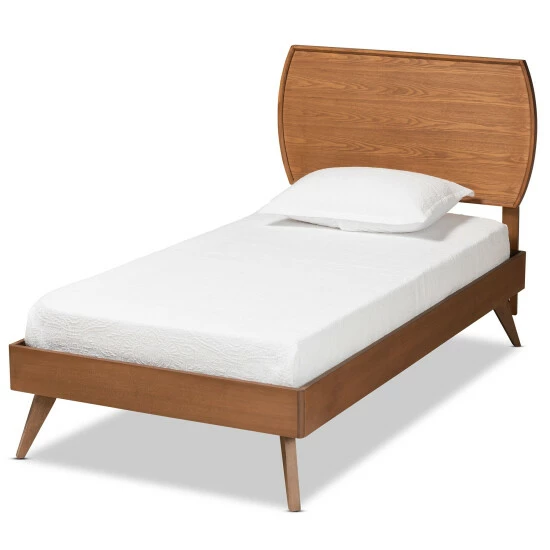 Wholesale ๐ฏ Baxton Studio Aimi Mid-Century Walnut Brown Finished Wood Twin Size Platform Bed ๐คฉ - Image 2