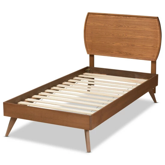 Wholesale ๐ฏ Baxton Studio Aimi Mid-Century Walnut Brown Finished Wood Twin Size Platform Bed ๐คฉ - Image 4