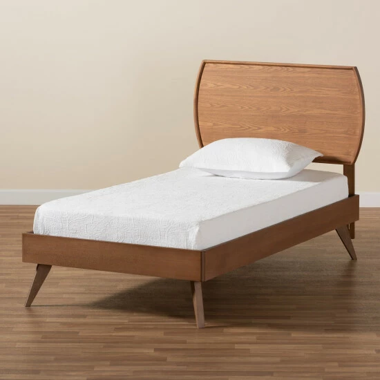 Wholesale ๐ฏ Baxton Studio Aimi Mid-Century Walnut Brown Finished Wood Twin Size Platform Bed ๐คฉ - Image 8