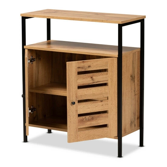 Wholesale 😉 Baxton Studio Vander Modern And Contemporary 2-Door Wood 👟 Shoe Cabinet-Oak Brown 🎁 - Image 3