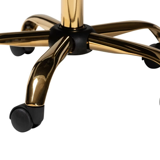 Best deal ๐ Baxton Studio Ravenna Contemporary Glam And Luxe Velvet Fabric And Gold Metal Swivel Office Chair Blush Pink, Gold ๐ - Image 8