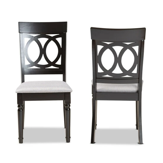 Wholesale ๐คฉ Baxton Studio Lucie Modern And Contemporary 2-PC Dining Chair Set Dark Brown ๐ - Image 4