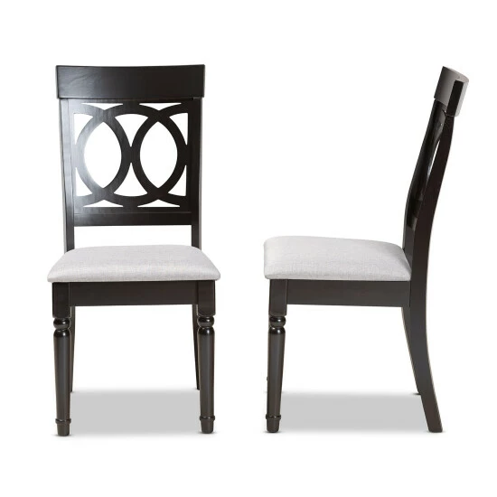 Wholesale ๐คฉ Baxton Studio Lucie Modern And Contemporary 2-PC Dining Chair Set Dark Brown ๐ - Image 5