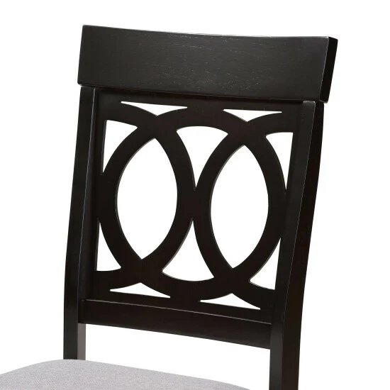 Wholesale ๐คฉ Baxton Studio Lucie Modern And Contemporary 2-PC Dining Chair Set Dark Brown ๐ - Image 6