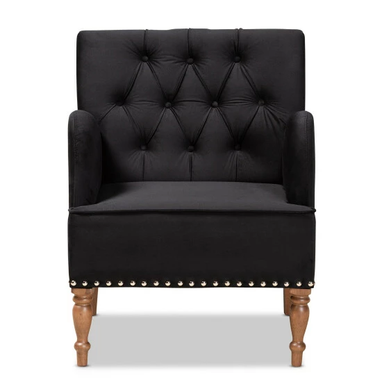 Best Pirce ๐ฏ Baxton Studio Eri Contemporary Glam And Luxe Armchair Navy Blue ๐ฏ - Image 4