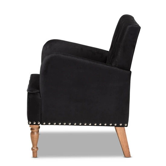 Best Pirce ๐ฏ Baxton Studio Eri Contemporary Glam And Luxe Armchair Navy Blue ๐ฏ - Image 5