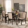Coupon ✔️ Baxton Studio Rosa Modern And Contemporary Oak Wood Dining Set - Sand/Dark Brown 🌟