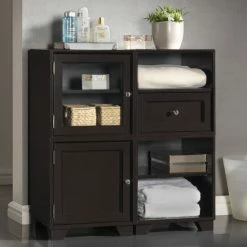 Coupon 😉 Baxton Studio Alaska Dark Brown Modular Storage Cabinet 🎉