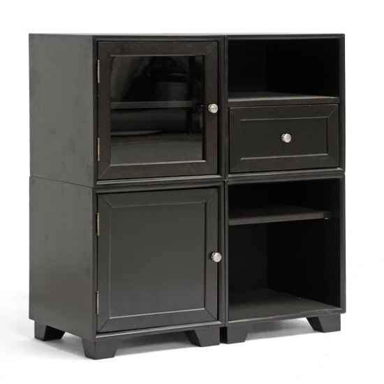 Coupon ๐ Baxton Studio Alaska Dark Brown Modular Storage Cabinet ๐ - Image 2