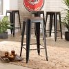 Wholesale 🤩 Baxton Studio Horton Modern And Contemporary Wood Bar Stool Set (4PC) Gunmetal 😉