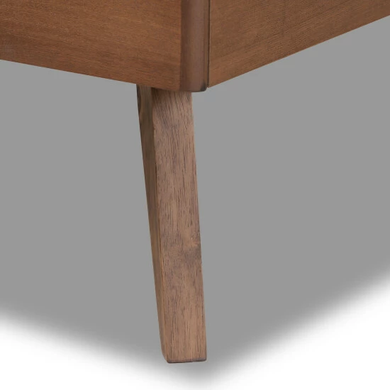 Flash Sale ๐ Baxton Studio Laima Mid-Century Modern Twin Size Wood Platform Bed Light Grey ๐คฉ - Image 6