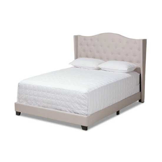 Coupon ๐ Contemporary Bed By Baxton Studio Beige ๐งจ - Image 4