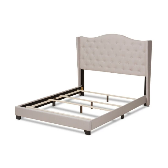 Coupon ๐ Contemporary Bed By Baxton Studio Beige ๐งจ - Image 6