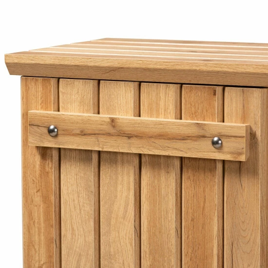Best Sale ๐ Baxton Studio Eren Natural Oak Brown Finished Wood 1-Door ๐ Shoe Cabinet ๐งจ - Image 6