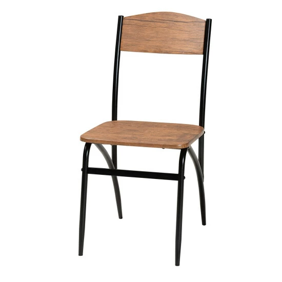 Deals ⭐ Baxton Studio Neona Modern Industrial Walnut Brown Finished Wood And Black Metal 5-Piece Dining Set ❤️ - Image 3