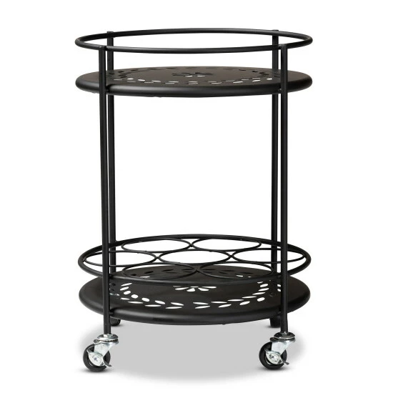 Hot Sale ๐ Baxton Studio Dallan Modern Industrial Metal 2-Tier Kitchen Cart White ๐ - Image 3