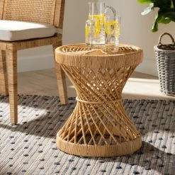 Best reviews of โ๏ธ Baxton Studio Seville Modern And Contemporary Natural Finished Rattan End Table โญ
