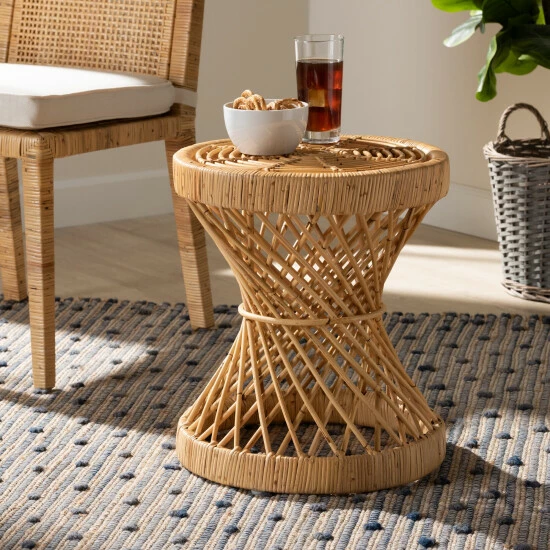 Best reviews of โ๏ธ Baxton Studio Seville Modern And Contemporary Natural Finished Rattan End Table โญ - Image 5