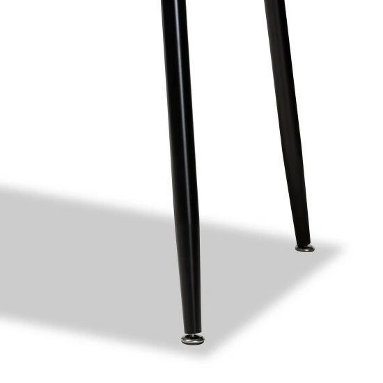 Flash Sale ๐ Baxton Studio Gianetta Mid-Century 5-Piece Wood & Metal Dining Set-Oak Brown/Black โ๏ธ - Image 5