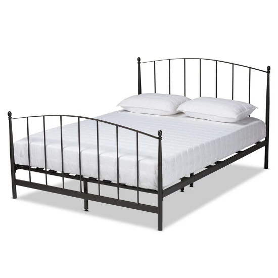 Best deal ๐ Baxton Studio Lana Modern And Contemporary Black Finished Metal Platform Bed ๐ฏ - Image 2