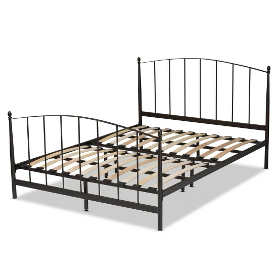 Best deal ๐ Baxton Studio Lana Modern And Contemporary Black Finished Metal Platform Bed ๐ฏ - Image 4