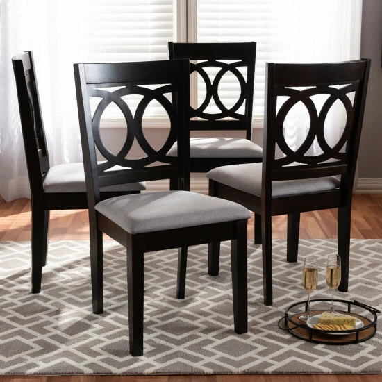 Best deal ๐ Baxton Studio Modern And Contemporary Dining Chair 4-Piece Set Light Gray ๐ - Image 2
