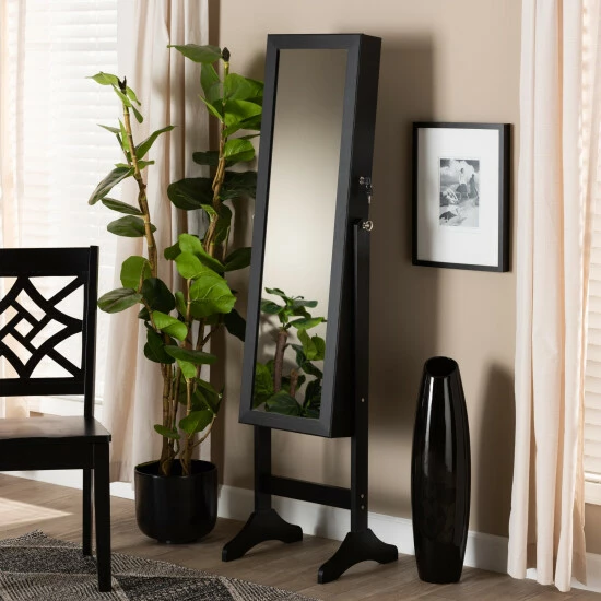 Discount ๐ Baxton Studio Ryoko Modern & Contemporary Wood Jewelry Armoire With Mirror White โจ