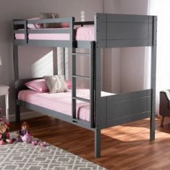 Best reviews of ❤️ Baxton Studio Modern And Contemporary Bunk Bed Brown 😉